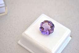 7.94 Carat Fancy Flower Cut Amethyst