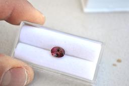 1.27 Carat Oval Cut Red Tourmaline