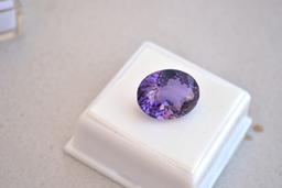 13.30 Carat Fancy Oval Cut Amethyst