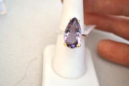 Amethyst Ring in Sterling Silver