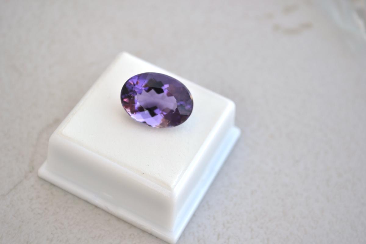 12.04 Carat Oval Cut Amethyst