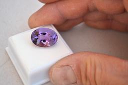 12.37 Carat Oval Cut Amethyst