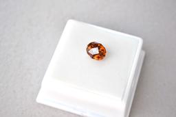 2.70 Carat Fancy Oval Cut Honey Zircon