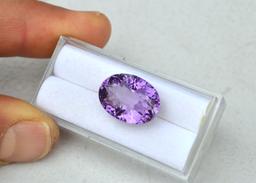 13.00 Carat Fancy Oval Cut Amethyst