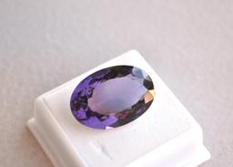 24.26 Carat Oval Cut Amethyst