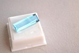 21.83 Carat Emerald Cut Sky Blue Topaz