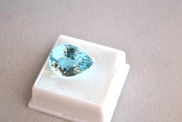 25.29 Carat Pear Cut Sky Blue Topaz