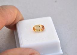 2.60 Carat Oval Cut Imperial Topaz