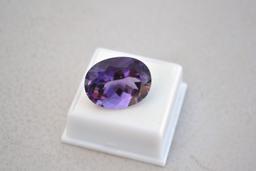 29.87 Carat Oval Cut Amethyst