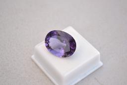 29.87 Carat Oval Cut Amethyst