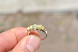 Opal Ring in Sterling Silver -- Size 6