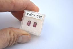 1.20 Carat Fantastic Matched Pair of Rubellite Tourmaline