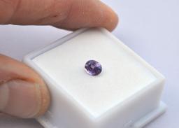 0.76 Carat Oval Cut Untreated Purple Sapphire