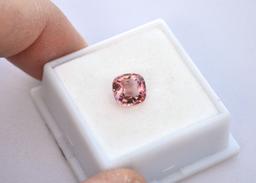 2.40 Carat Cushion Cut Pink Tourmaline