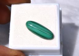 8.26 Carat Gorgeous Malachite Cabochon