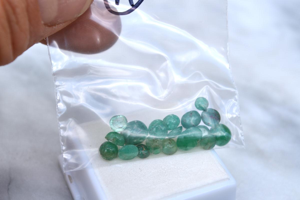 10.70 Carat Parcel of Emerald Cabochons