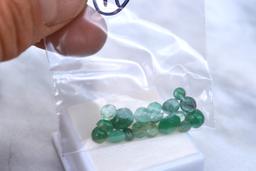 10.70 Carat Parcel of Emerald Cabochons