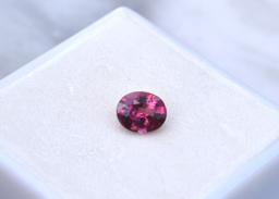 1.01 Carat Oval Cut Pink Garnet