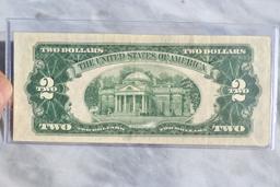 1953 $2 Red Seal Note -- Nearly Uncirculated