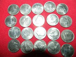 (20) 1776-1976 Kennedy 1/2 Dollars