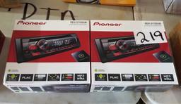(2) Pioneer CD RDS Receivers