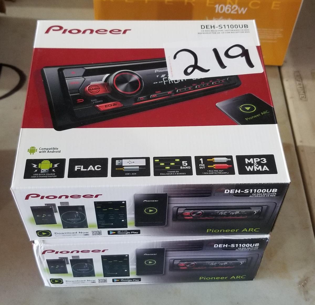(2) Pioneer CD RDS Receivers