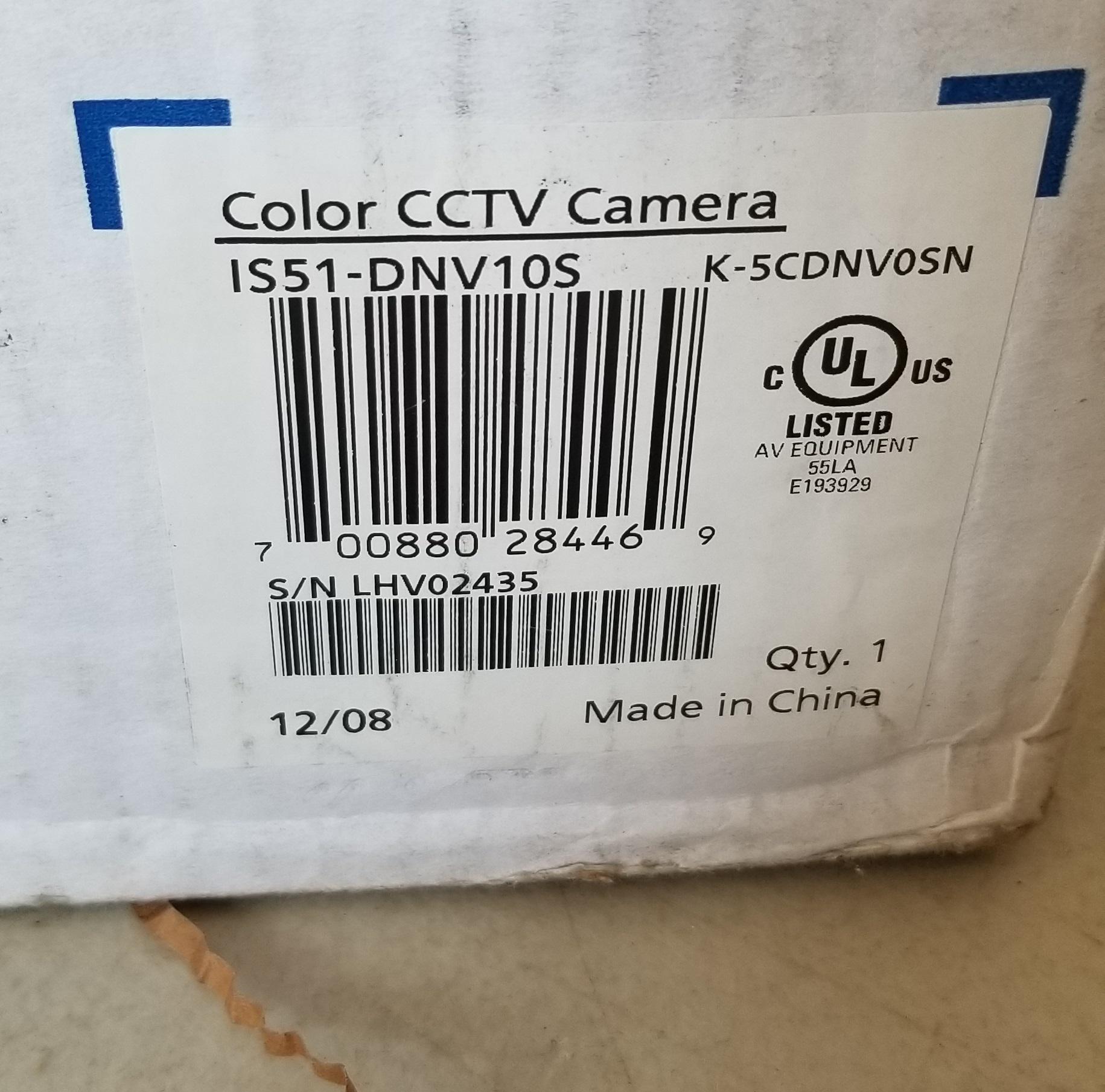 Pelco Color Cctv Camera ~ Model #IS51-DNV10S