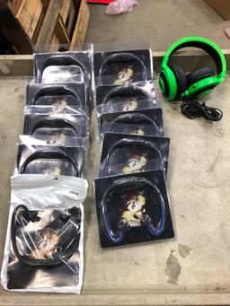 BOX OF BLUETOOTH HEADBAND SPEAKERS