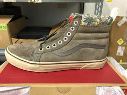 Box With 4 Pair Vans Shoes And A Thrasher Magazine Windbreaker