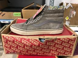 Box With 4 Pair Vans Shoes And A Thrasher Magazine Windbreaker