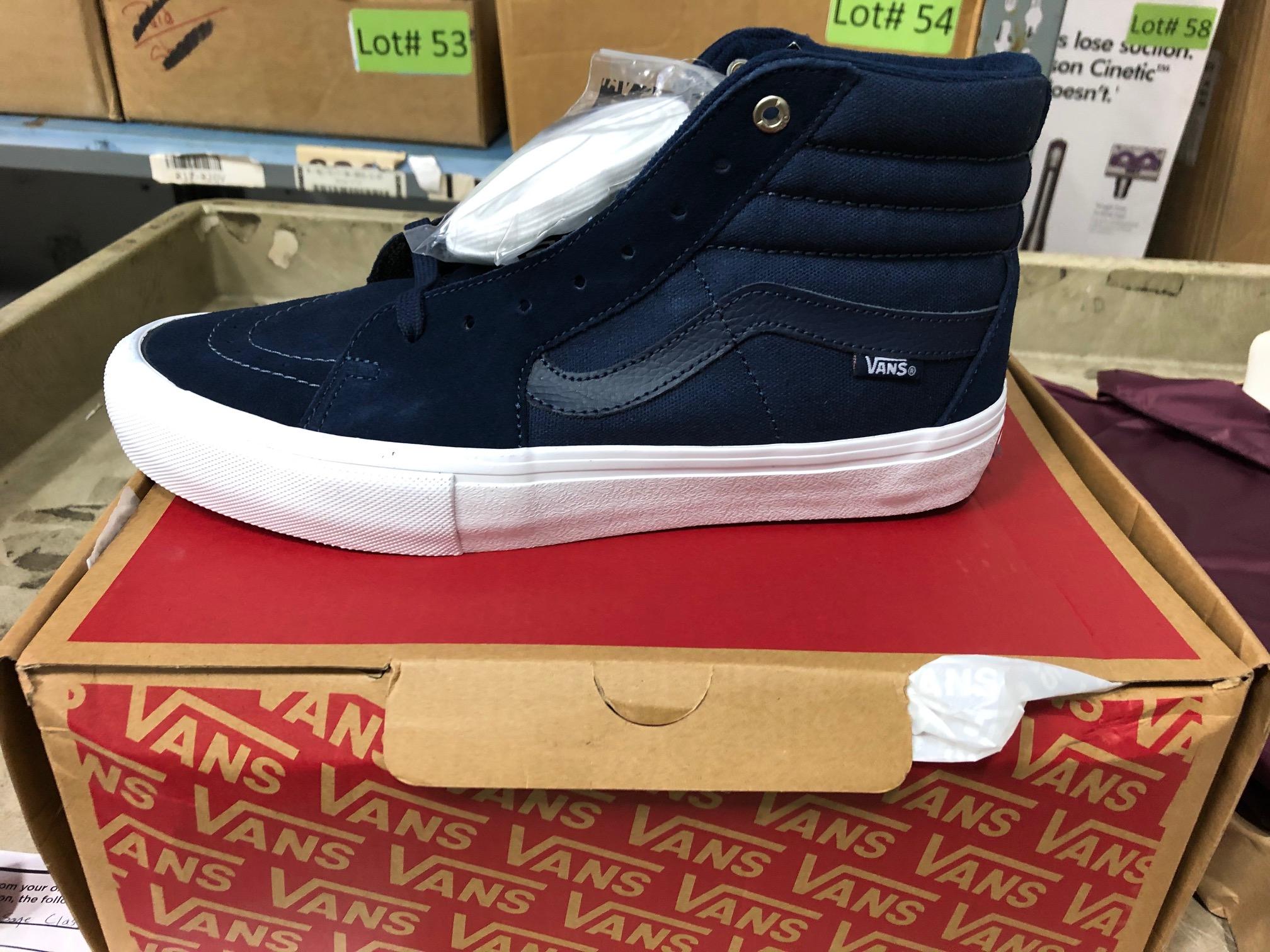 Box With 4 Pair Vans Shoes And A Thrasher Magazine Windbreaker