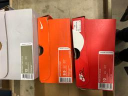 Box Of Three Pair Nikes Shoes