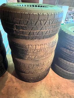 SET OF (4) ALUMINUM WHEELS WITH TIRES