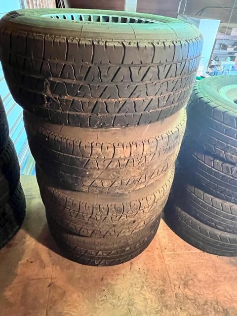 SET OF (4) ALUMINUM WHEELS WITH TIRES