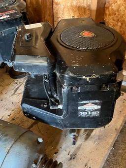 PALLET OF GASOLINE AND ELECTRIC MOTORS