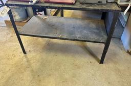 METAL WORK TABLE - 24"x48" AND 32" TALL