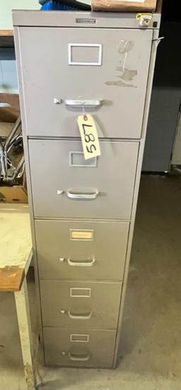 5 DRAWER STEELCASE FILE CABINET