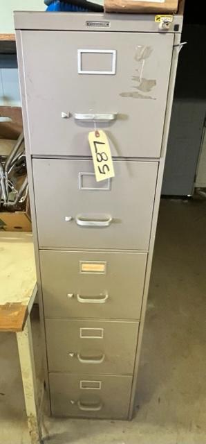 5 DRAWER STEELCASE FILE CABINET