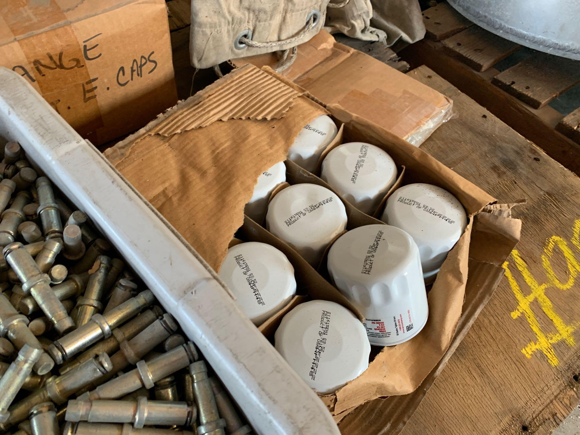 Group of Oil Filters, Plastic Casters
