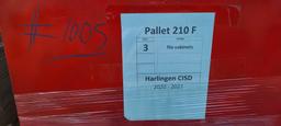 Pallet w/3-File Cabinets (210-f)
