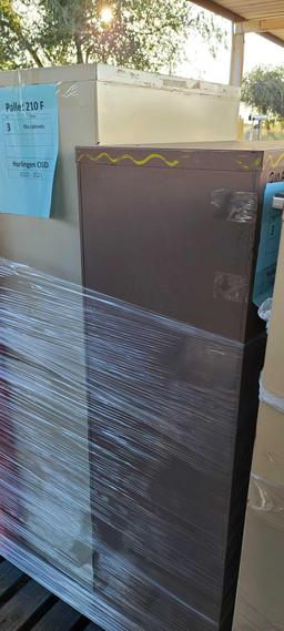 Pallet w/3-File Cabinets (210-f)