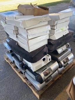 (27) Projectors, (26) Interweite Mobi, w/Headphones &(5) Bags of Calculators