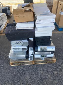 (27) Projectors, (26) Interweite Mobi, w/Headphones &(5) Bags of Calculators