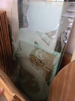 (2) Mirrors & (1) Glass Art