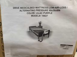 Lot w/medical Mattress, Mirror, Foot SPa & Bed Rail(Rack Not Included)
