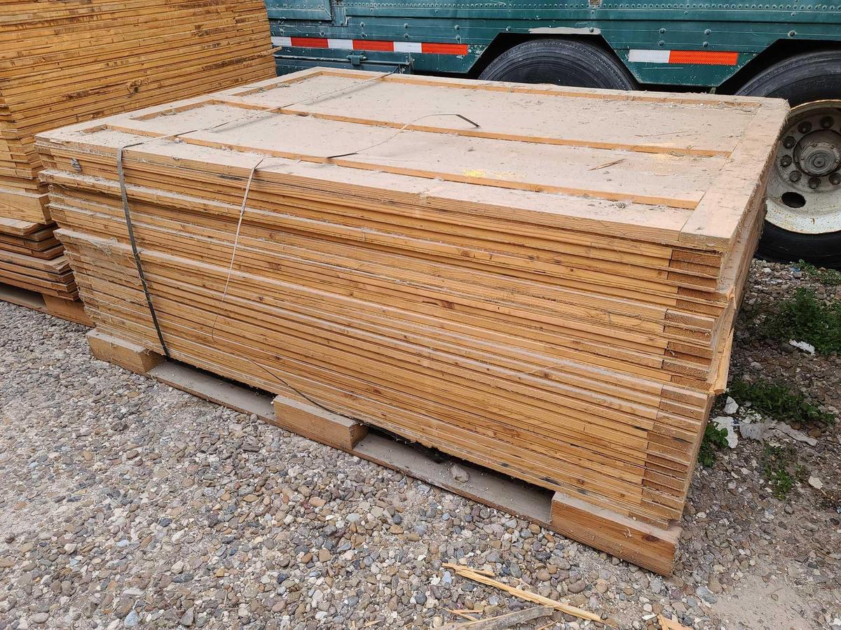 Lot w/Disassembled Shipping Plywood Crates apprx. 7ft. x 5ft.