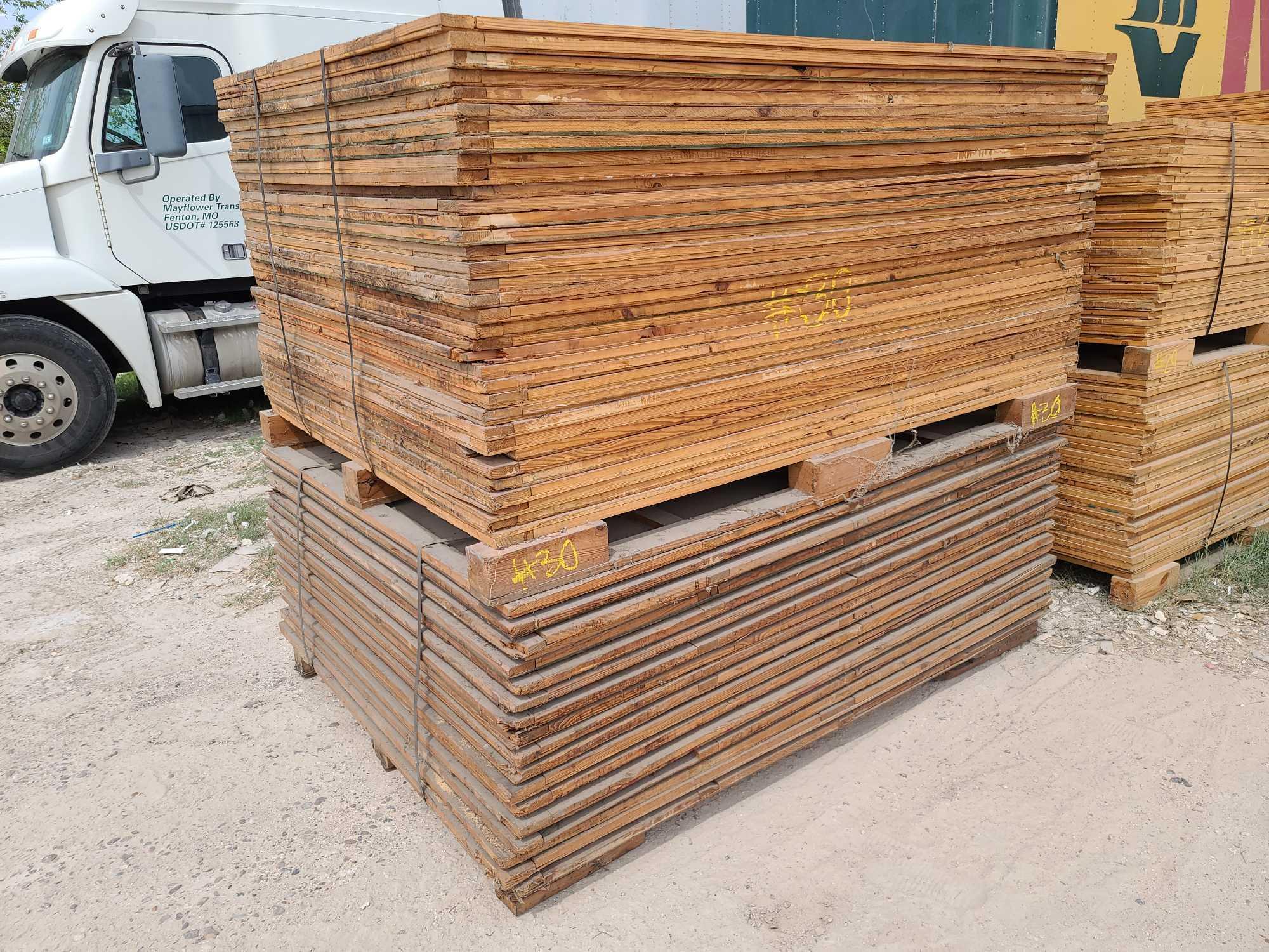 Lot w/Disassembled Shipping Plywood Crates apprx. 7ft. x 5ft.