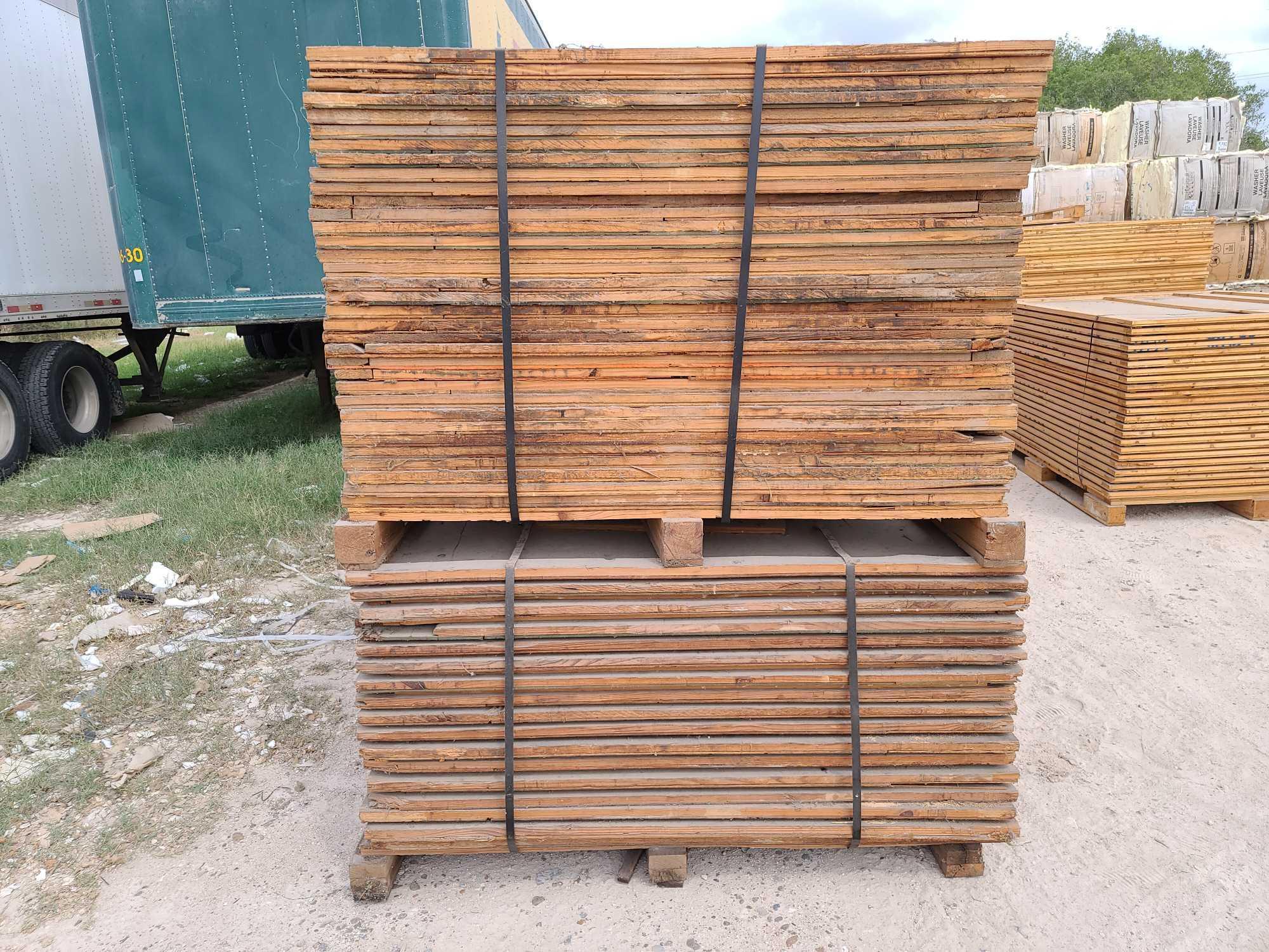 Lot w/Disassembled Shipping Plywood Crates apprx. 7ft. x 5ft.