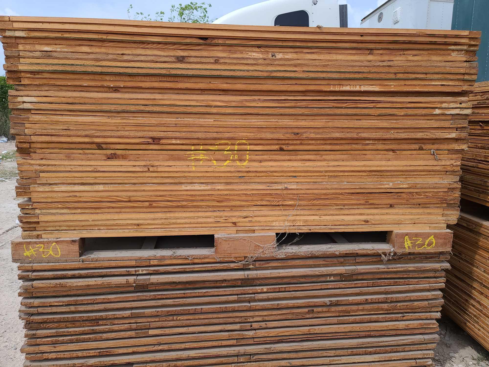 Lot w/Disassembled Shipping Plywood Crates apprx. 7ft. x 5ft.