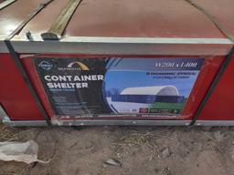 Unused 2023 Gold Mountain-C2040-300gsm PE Dome Container Shelter.